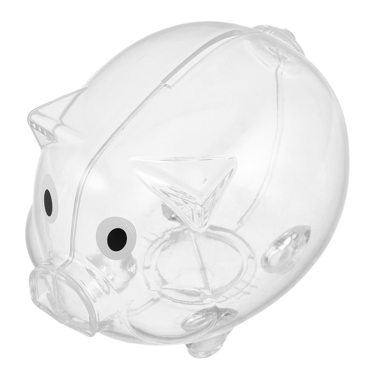 Kids Education Savings - 2Pcs Transparent Pig Money Bank Kids