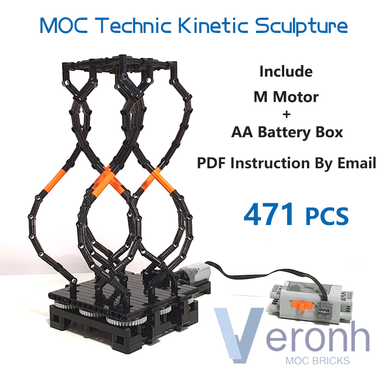 Kinetic Kids Education - MOC High-Tech Slithy Toves-Kinetic Sculpture Building