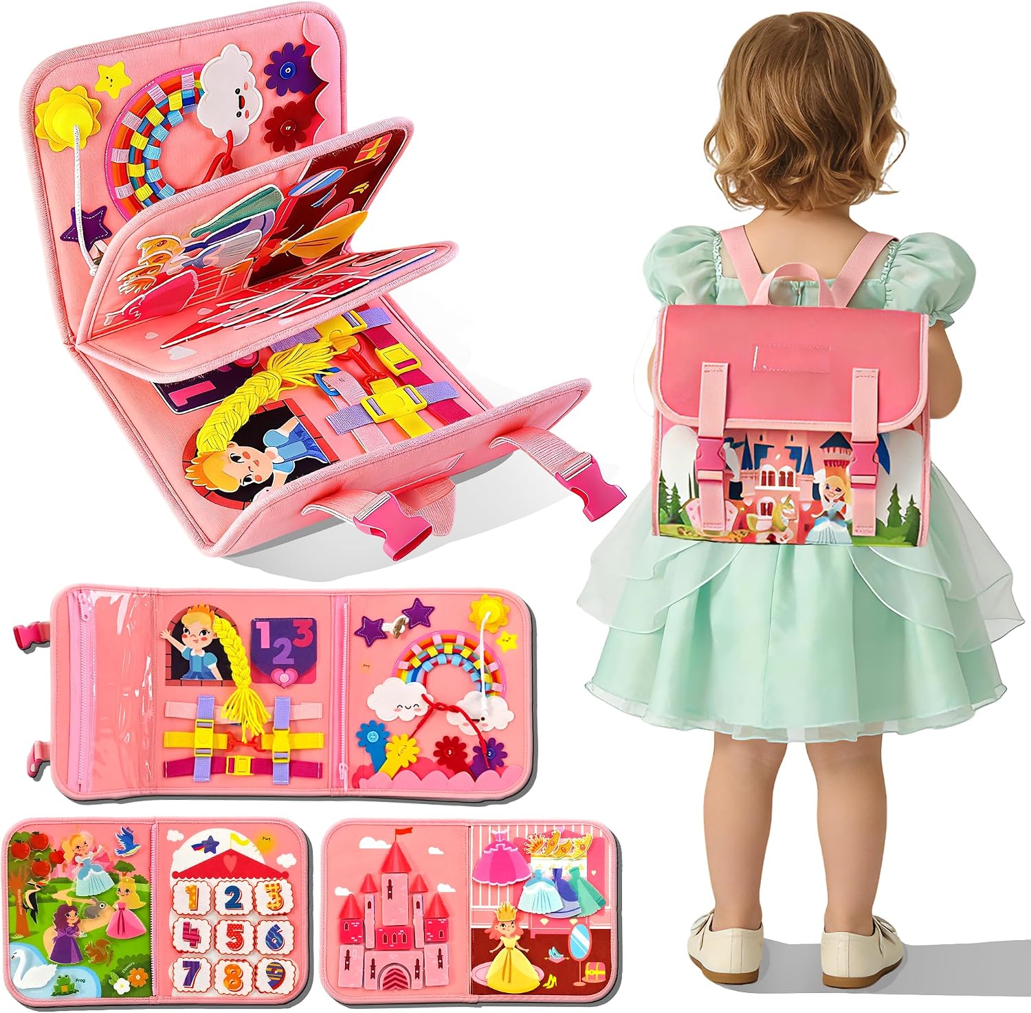 Kids Education Fun - Fun Princess Castle Activity Backpack｜Kids Learn