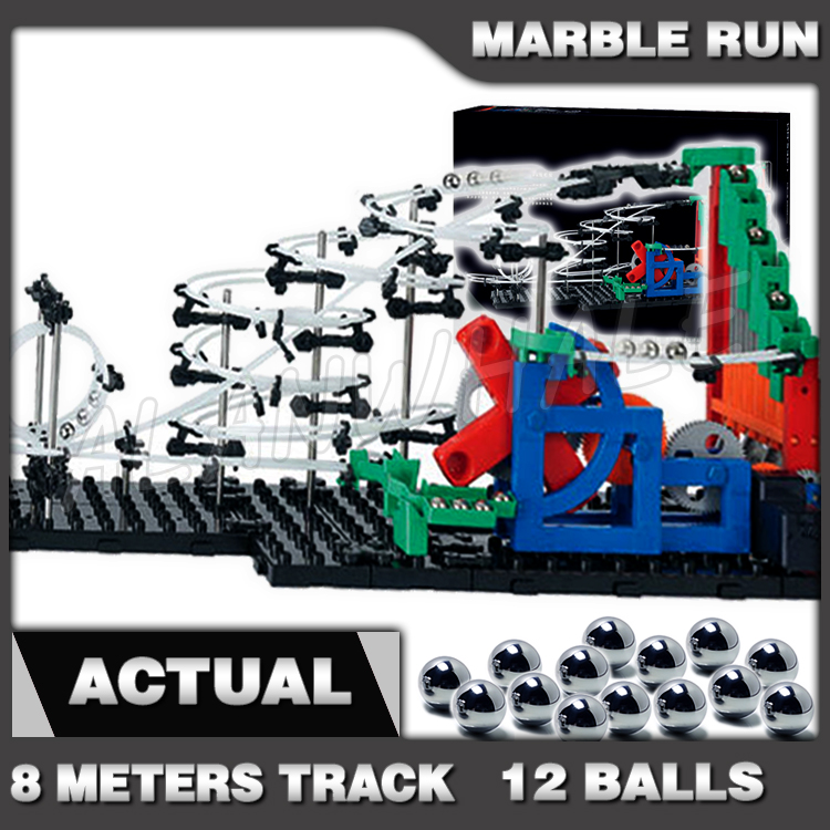Kinetic Kids Education - 860cm Rail Marble Run Gear Drive