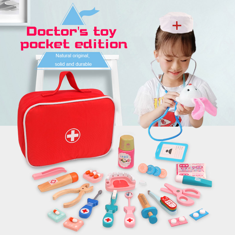 Kids Doctor Education - Pretend Play Doctor Toys Wooden Simulation