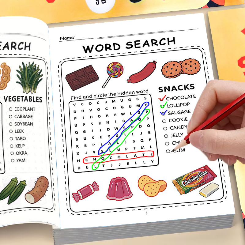Kids Education Related - Word Search Book:Fun and Educational Word