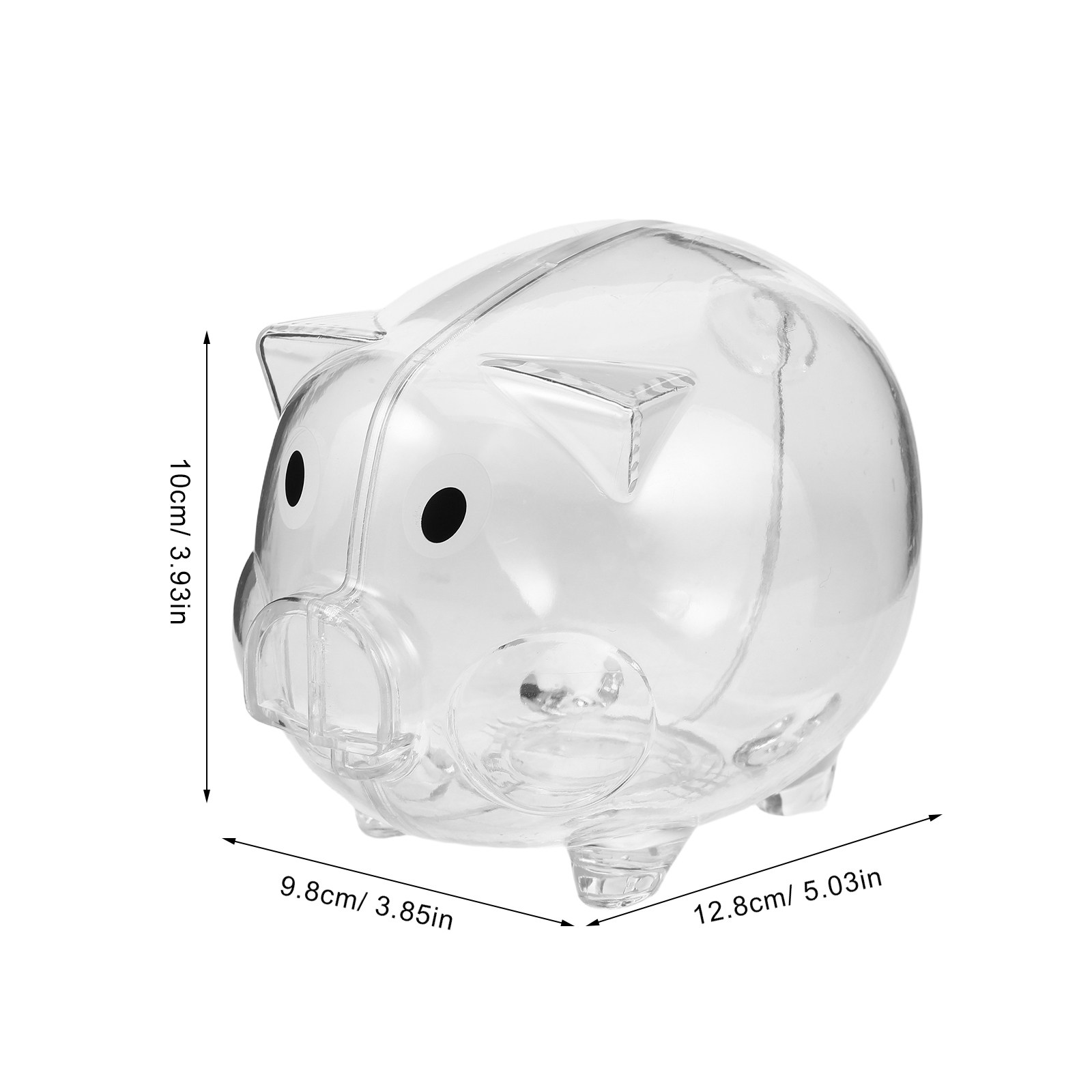 2Pcs Transparent Pig Money Ban - огляд і ціна Kids Education Savings