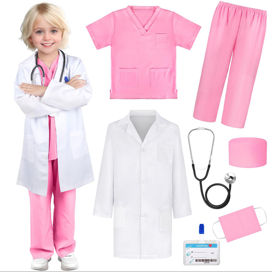 7 Pcs/Pack Kid White Medical U - огляд і ціна Kids Doctor Education