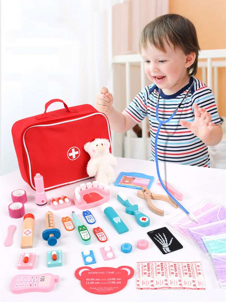 Pretend Play Doctor Toys Woode - огляд і ціна Kids Doctor Education