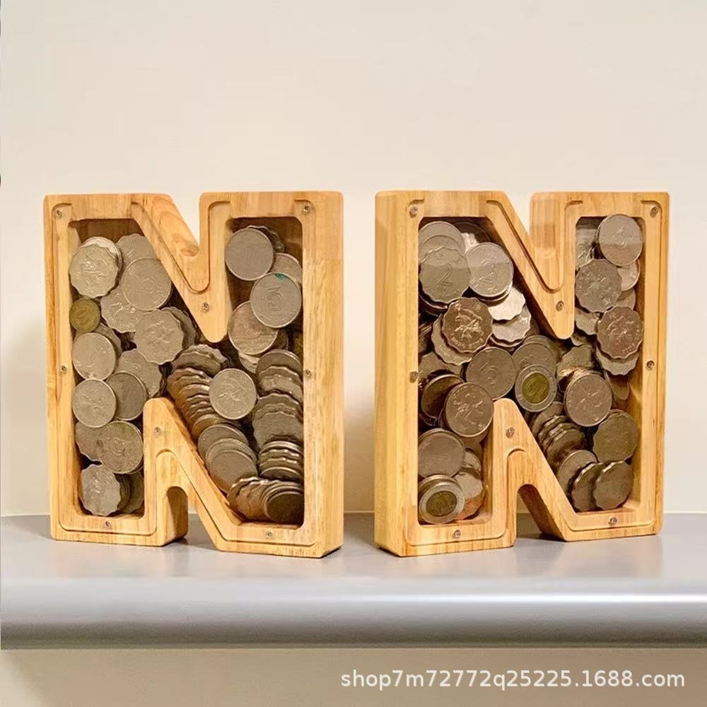 Wooden 26 Letter Alphabet Coin - огляд і ціна Kids Education Savings