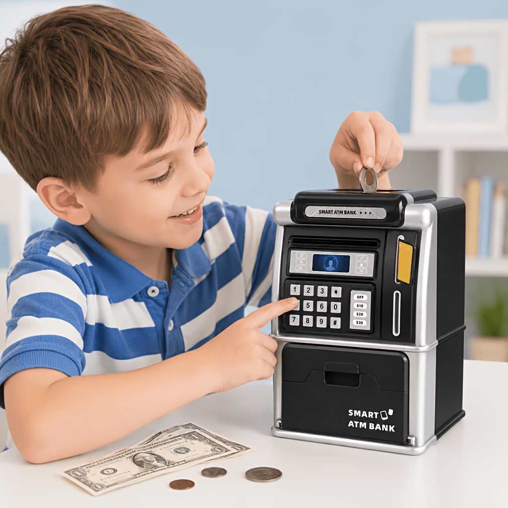 Smart ATM Piggy Bank, Automati - огляд і ціна Kids Education Savings