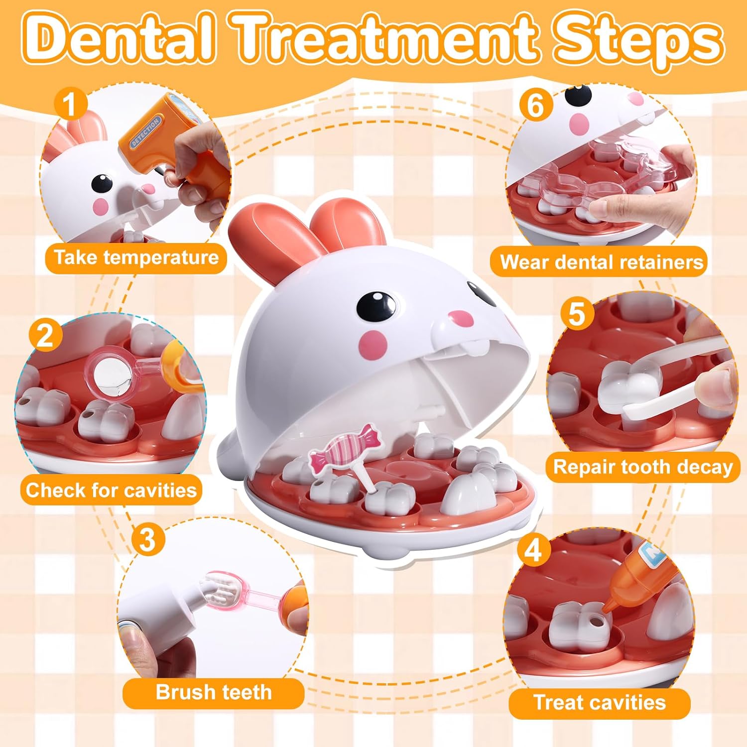 Dentist Kit Pretend Play Set T - огляд і ціна Kids Doctor Education
