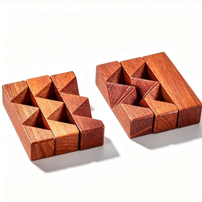 Wooden Knot Puzzle IQ Logic Tr - огляд і ціна Kids Education Fun