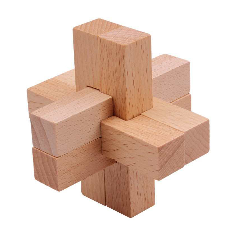 Wooden Luban Puzzle for Adults - огляд і ціна Kids Education Fun