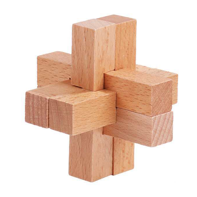 Wooden Luban Puzzle for Adults - огляд і ціна Kids Education Fun