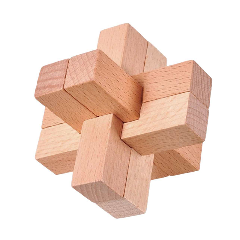 Wooden Luban Puzzle for Adults - огляд і ціна Kids Education Fun