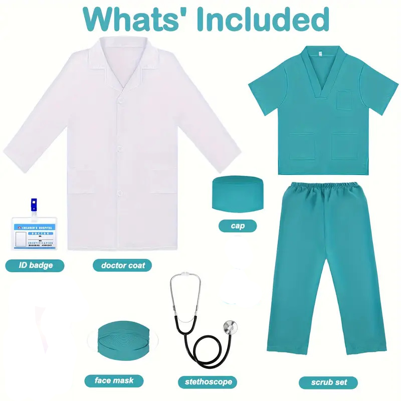 7PCS Kids Doctor Nurse Cosplay - огляд і ціна Kids Doctor Education