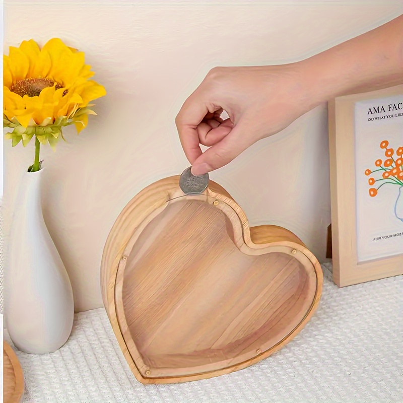 Wooden Letter Piggy Bank for K - огляд і ціна Kids Education Savings