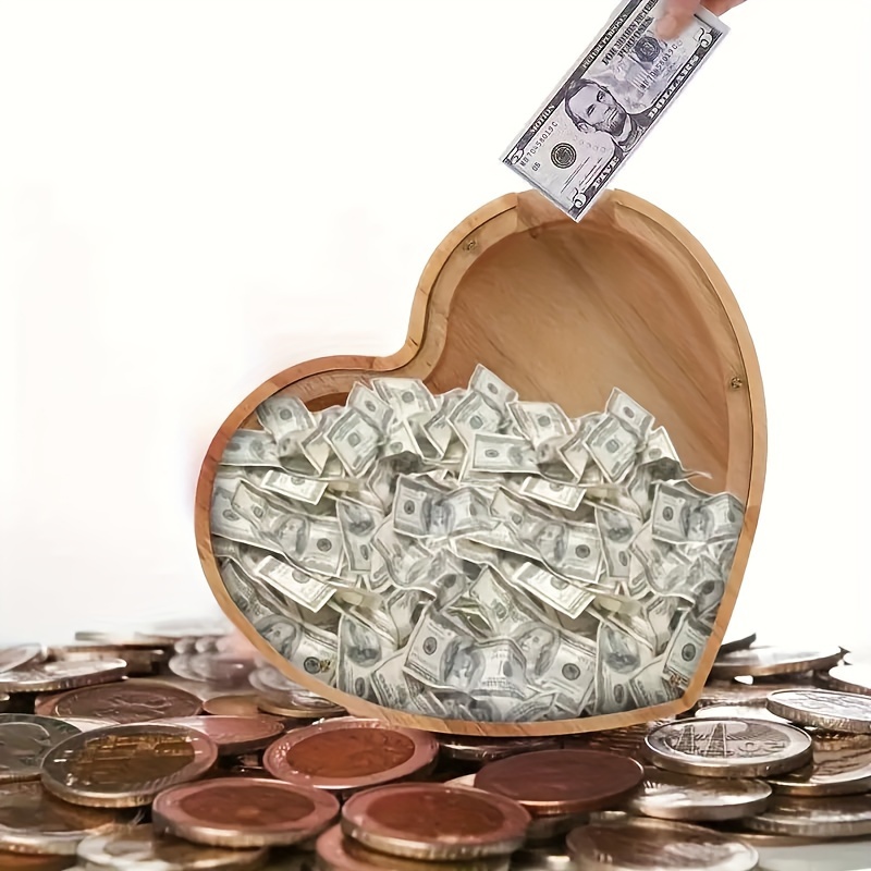 Wooden Letter Piggy Bank for K - огляд і ціна Kids Education Savings