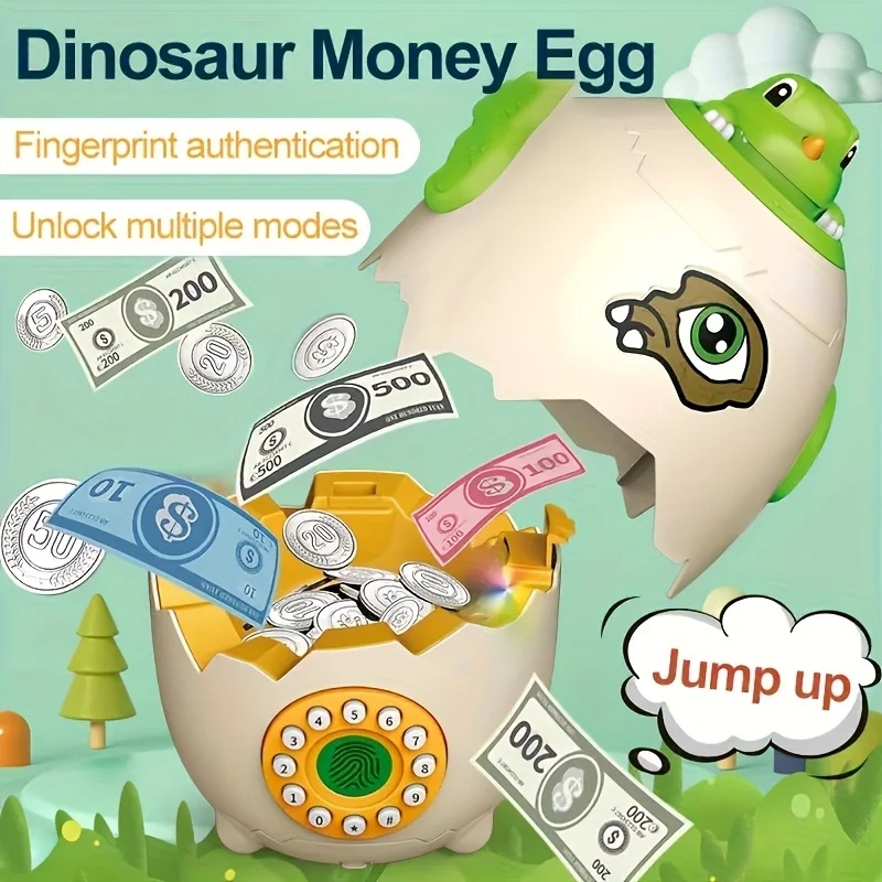 Dinosaur Egg Piggy Bank With F - огляд і ціна Kids Education Savings
