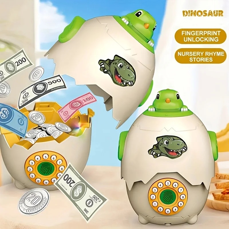 Dinosaur Egg Piggy Bank With F - огляд і ціна Kids Education Savings