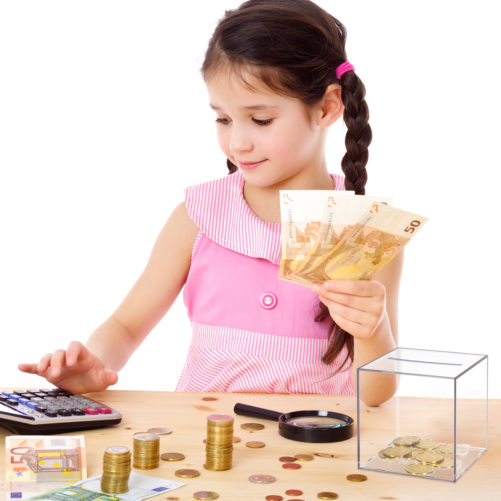 Transparent Acrylic Cube Savin - огляд і ціна Kids Education Savings
