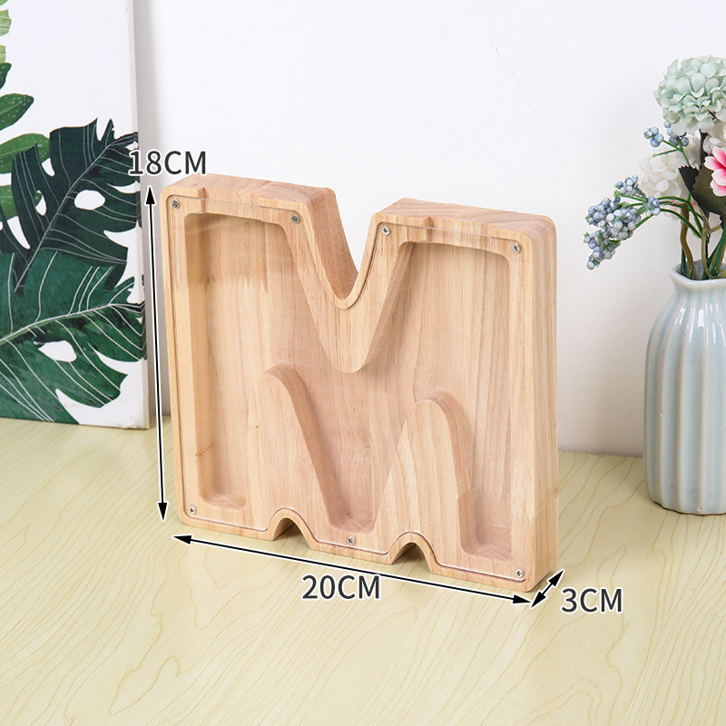 Wooden Alphabet Money Box for  - огляд і ціна Kids Education Savings