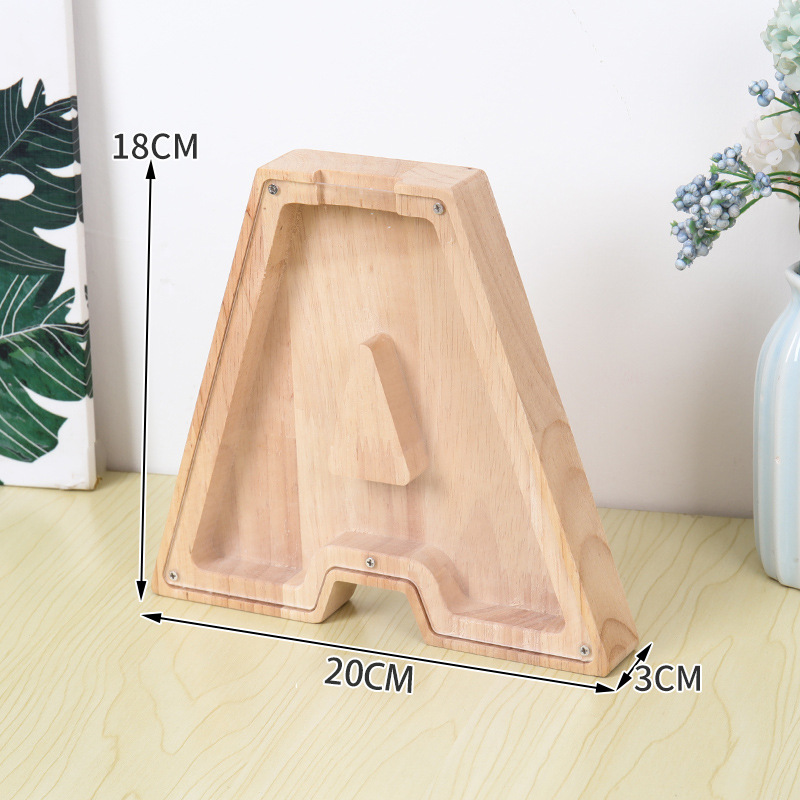 Wooden Alphabet Money Box for  - огляд і ціна Kids Education Savings
