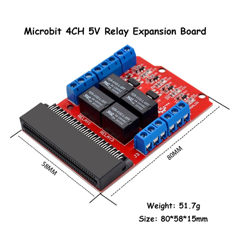 A64I Microbit 4 Channel Relay  - огляд і ціна Kids Education Program