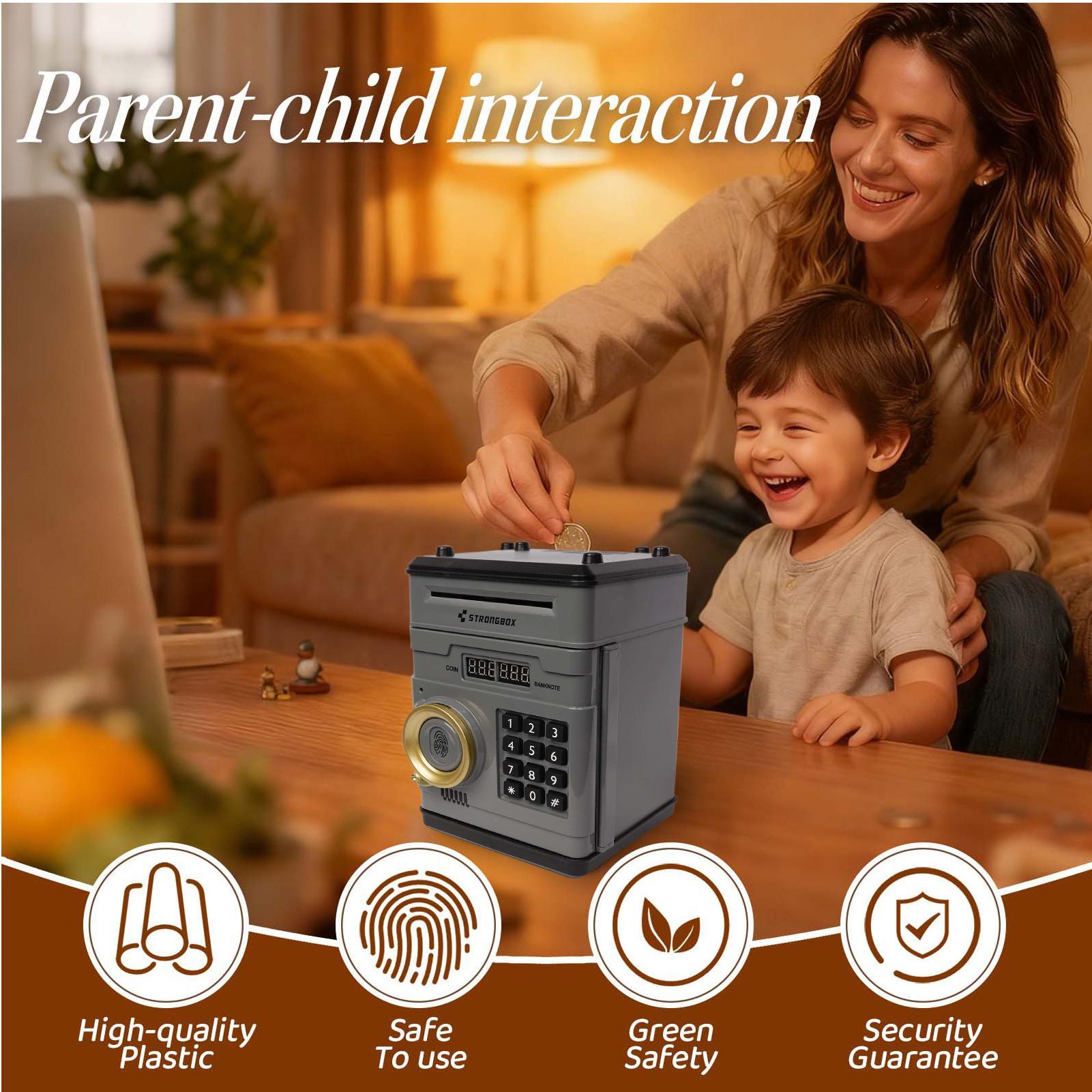 Electronic Money Bank Safe Box - огляд і ціна Kids Education Savings